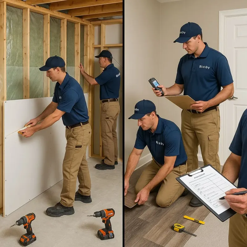 Repairs and Reconstruction process in East Aurora, NY